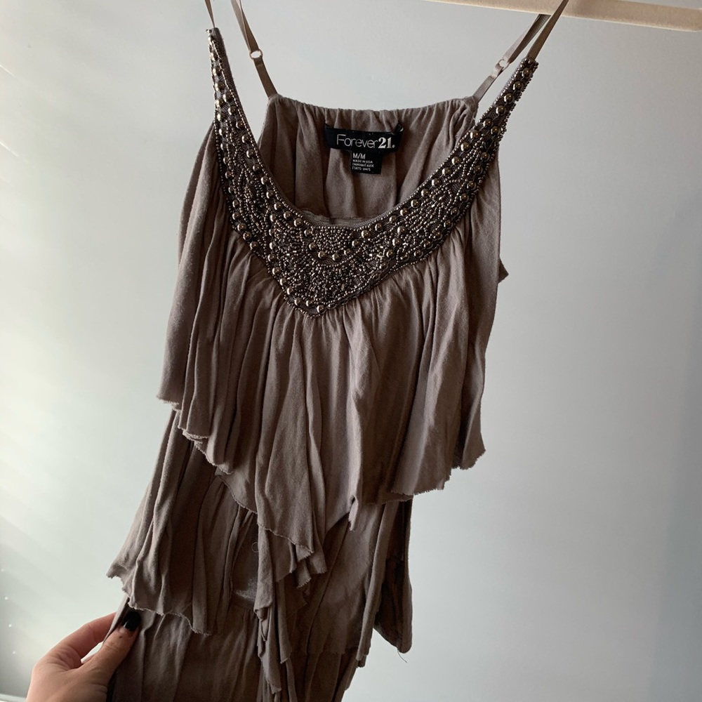 Fun beaded tank.